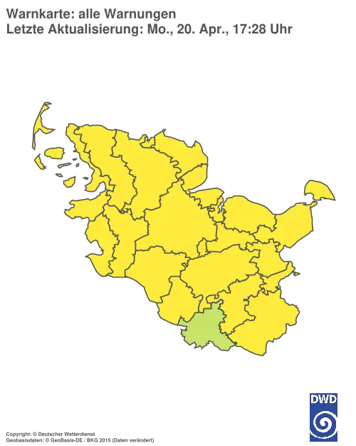 Aktuelle Wetterwarnungen für %region%