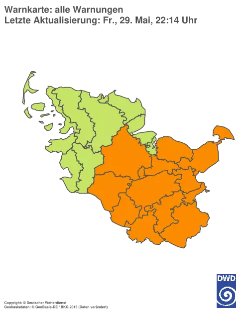 Aktuelle Wetterwarnungen für %region%