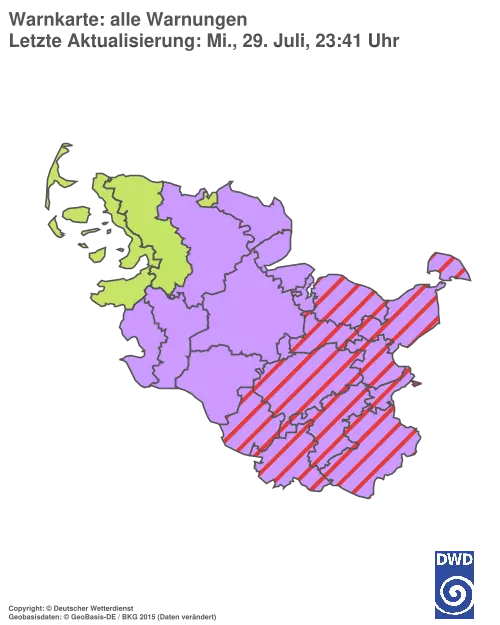 Aktuelle Wetterwarnungen für %region%